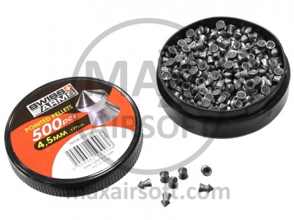 Swiss Arms Pointed .177 Cal 4.5mm Pellets 500pcs