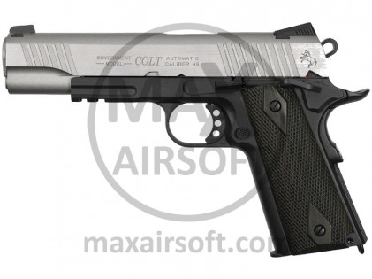Pi&scaron;tolj CO2 GBB Colt 1911 Rail Gun Dual Tone Silver KWC/Cyb
