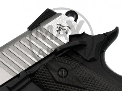 Pi&scaron;tolj CO2 GBB Colt 1911 Rail Gun Dual Tone Silver KWC/Cyb