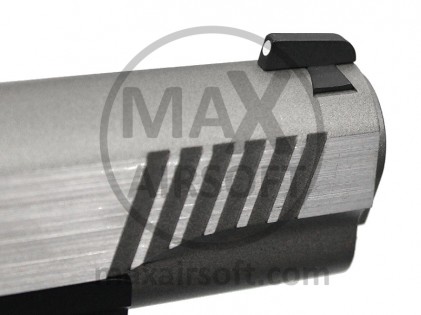 Pi&scaron;tolj CO2 GBB Colt 1911 Rail Gun Dual Tone Silver KWC/Cyb