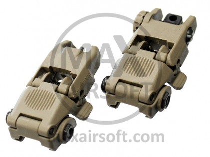Plastic Folding Sight Set Tan