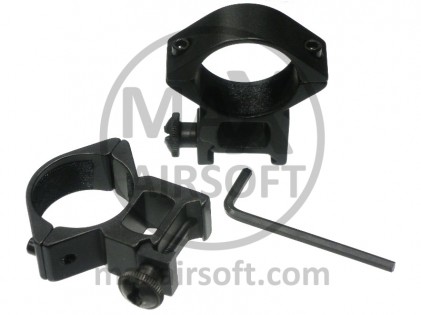 30mm High Mount Rings for Scope (2pcs)