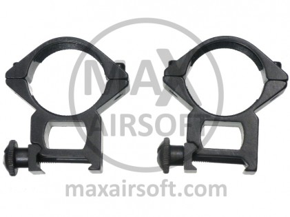 30mm High Mount Rings for Scope (2pcs)