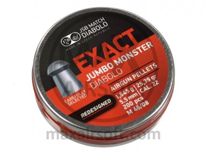 Diabole JSB Exact Jumbo Monster .22 Cal 5.5mm 200kom